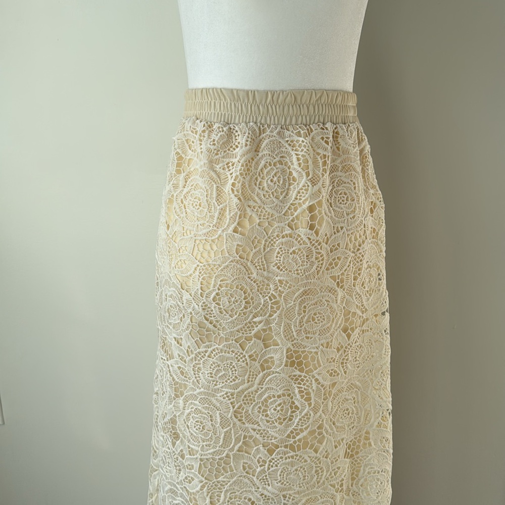 Chicwish Rose Cutwork Lace Maxi Skirt - Picture 3 of 5